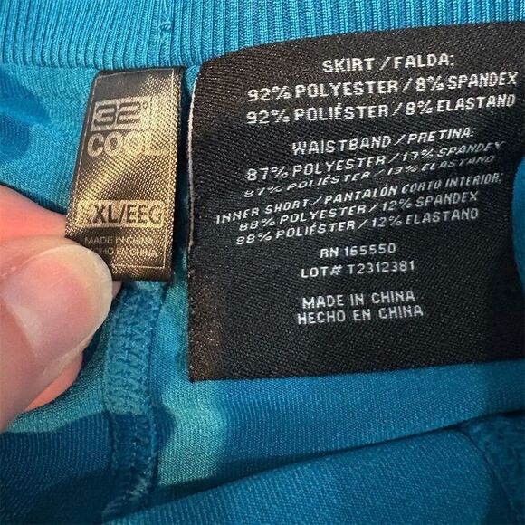 32 Degree Heat  Women's 2XL Blue Athletic Skort Tennis Golf Stretch Shorts - Picture 5 of 10